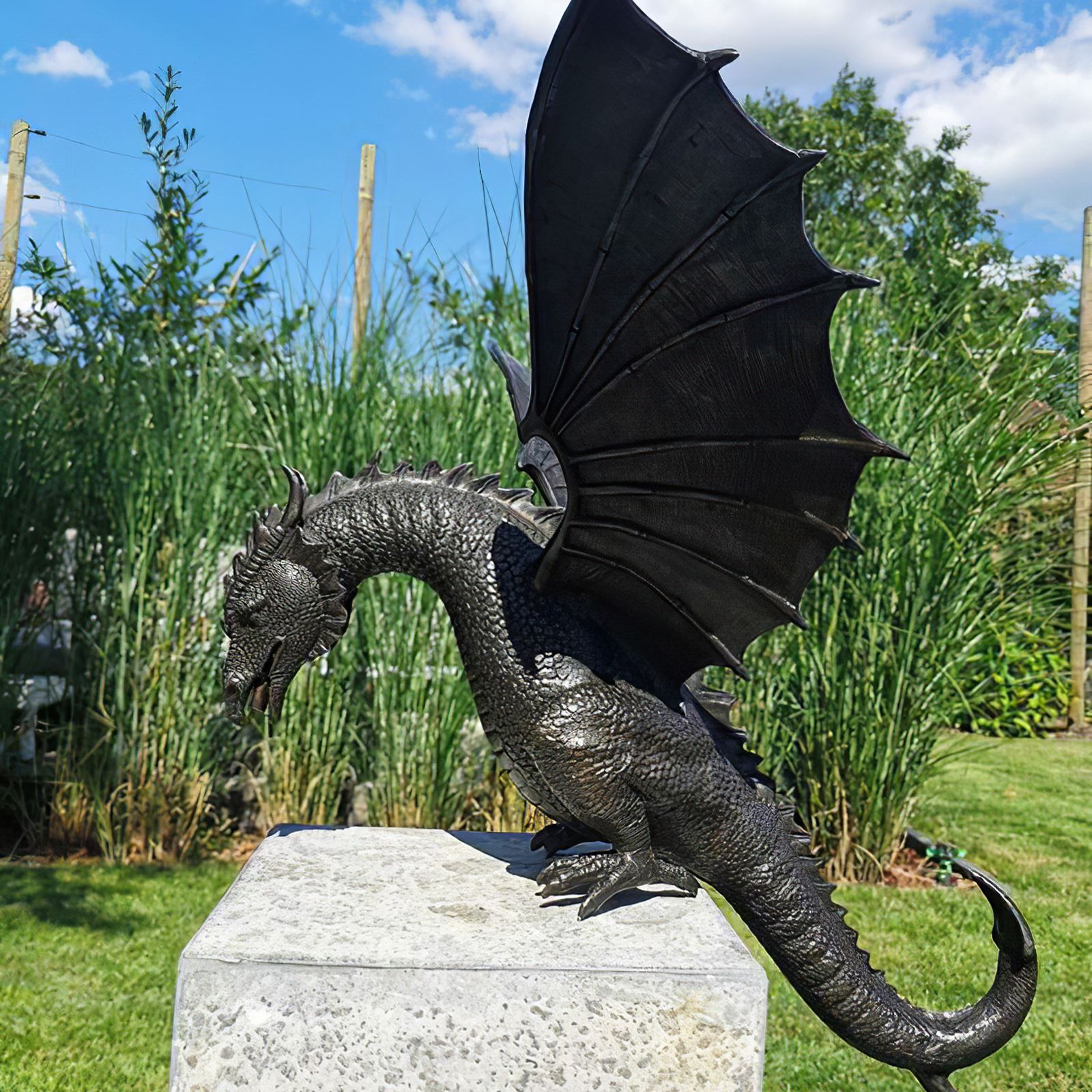 Garden Resin Dragon Water Fountain