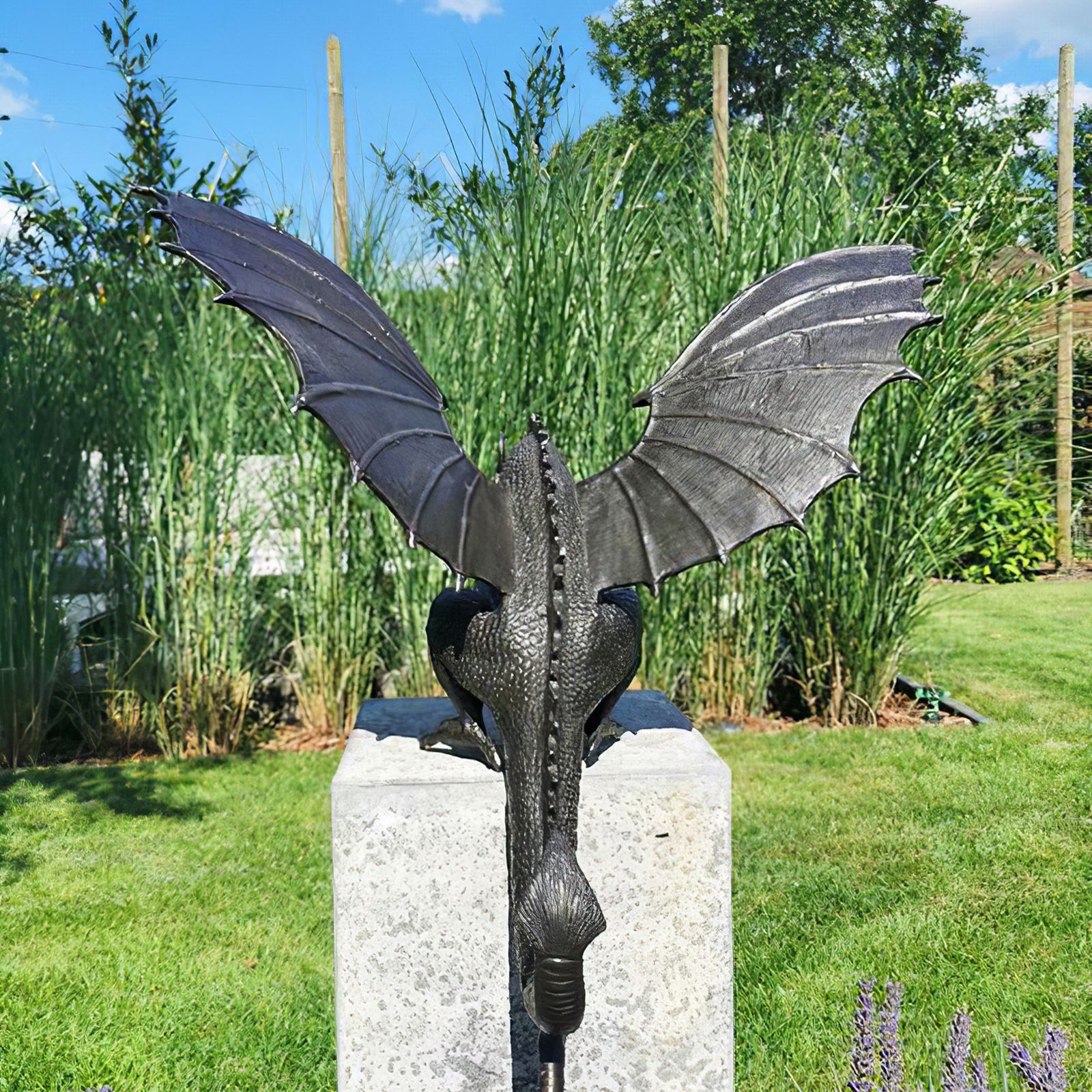 Garden Resin Dragon Water Fountain