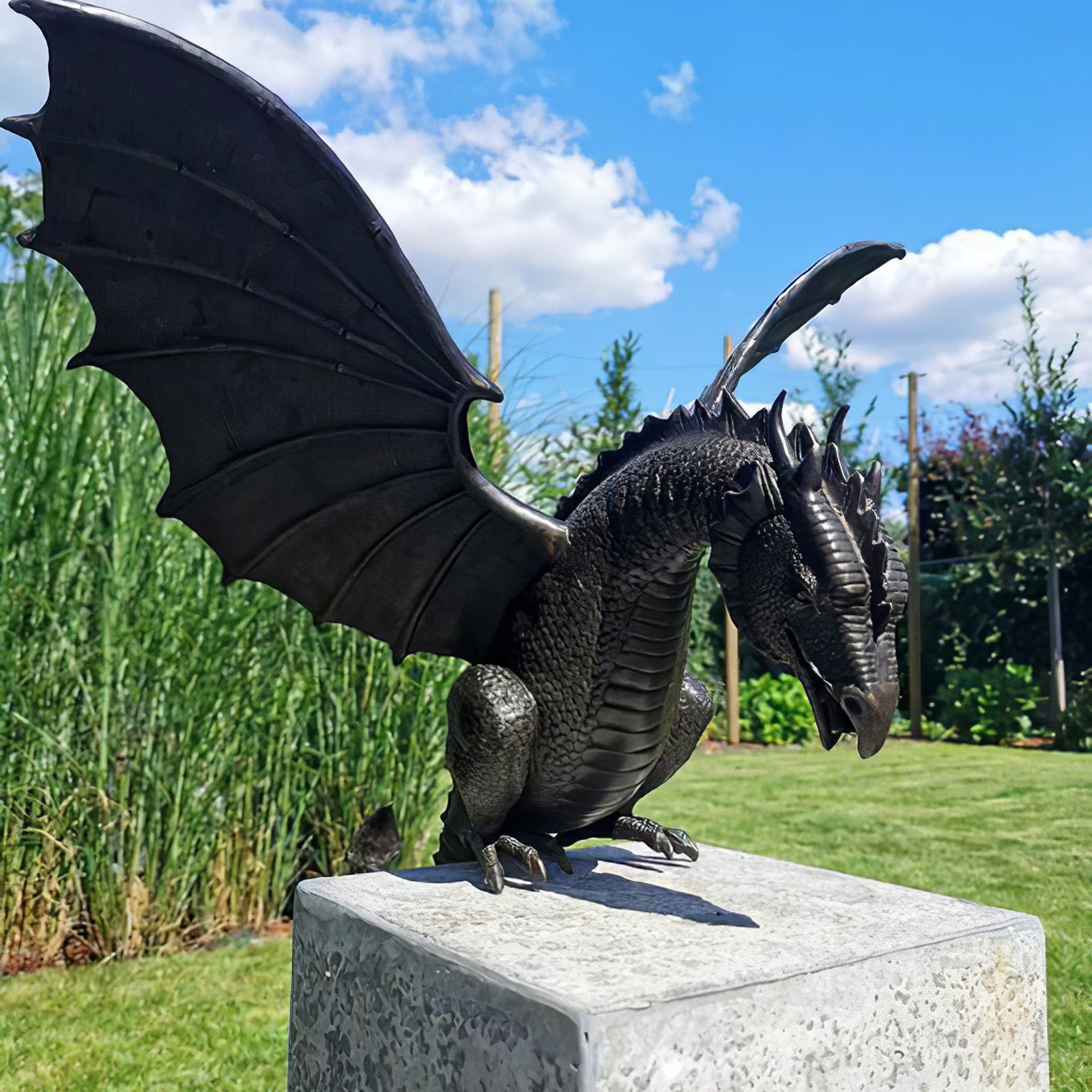 Garden Resin Dragon Water Fountain