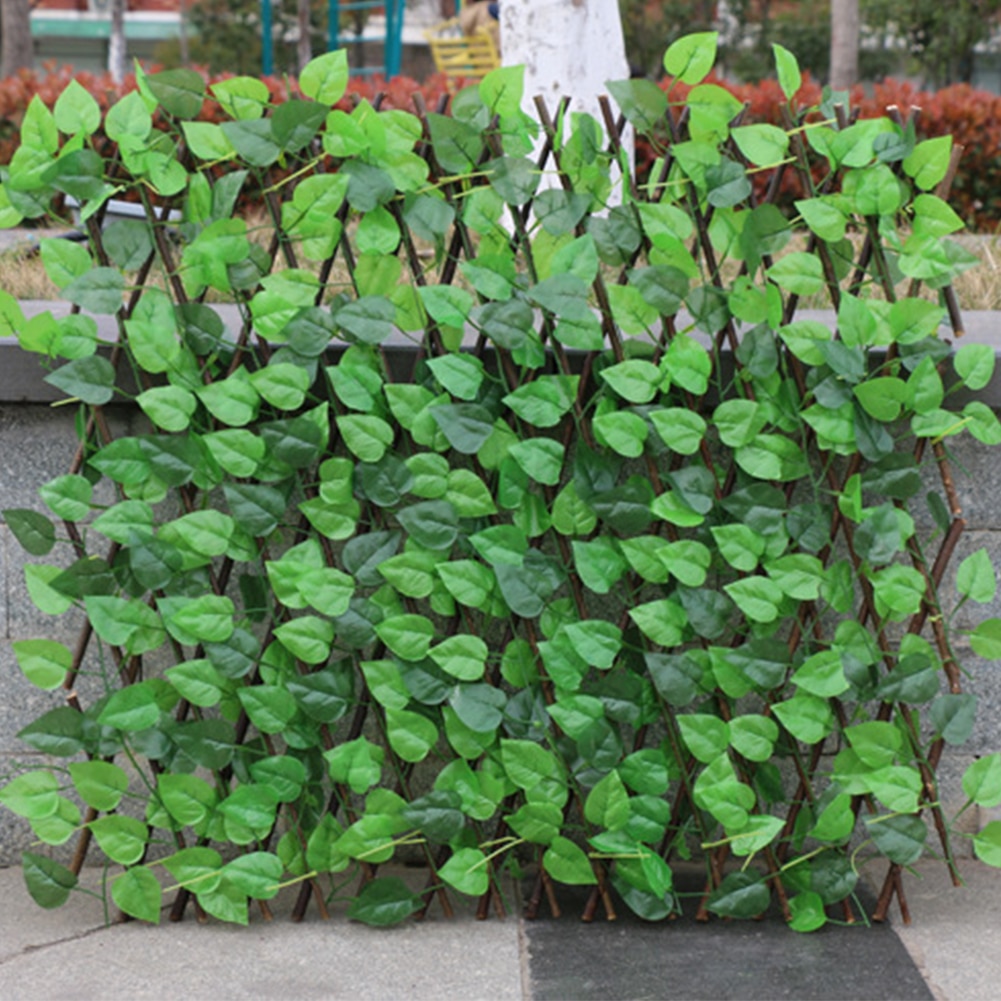 Garden Retractable Artificial Leaf Trellis