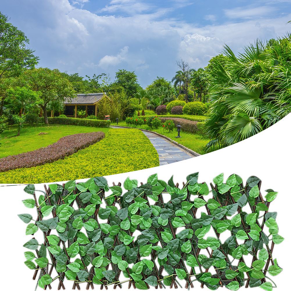 Garden Retractable Artificial Leaf Trellis