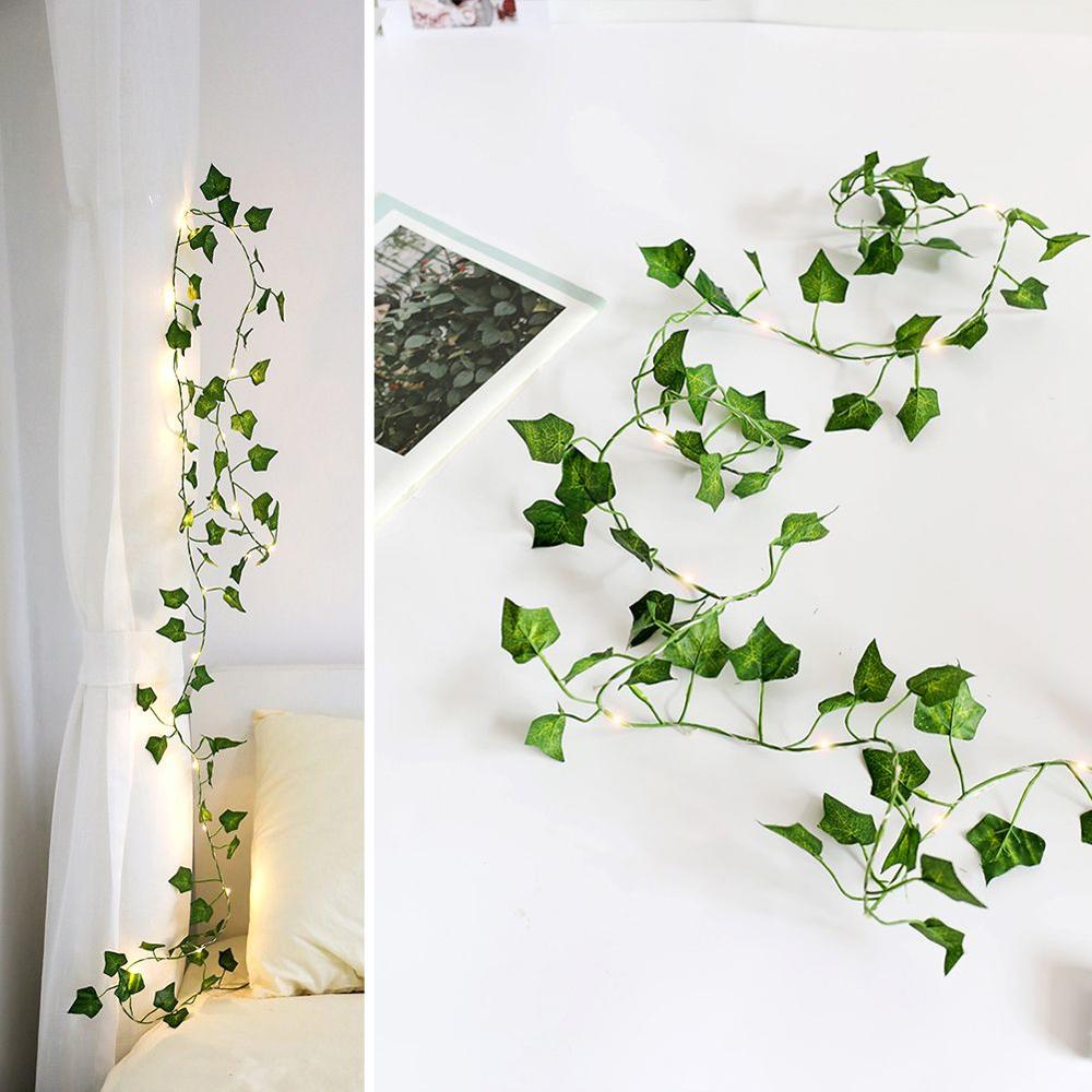 Garland String Leaves Fairy Lights