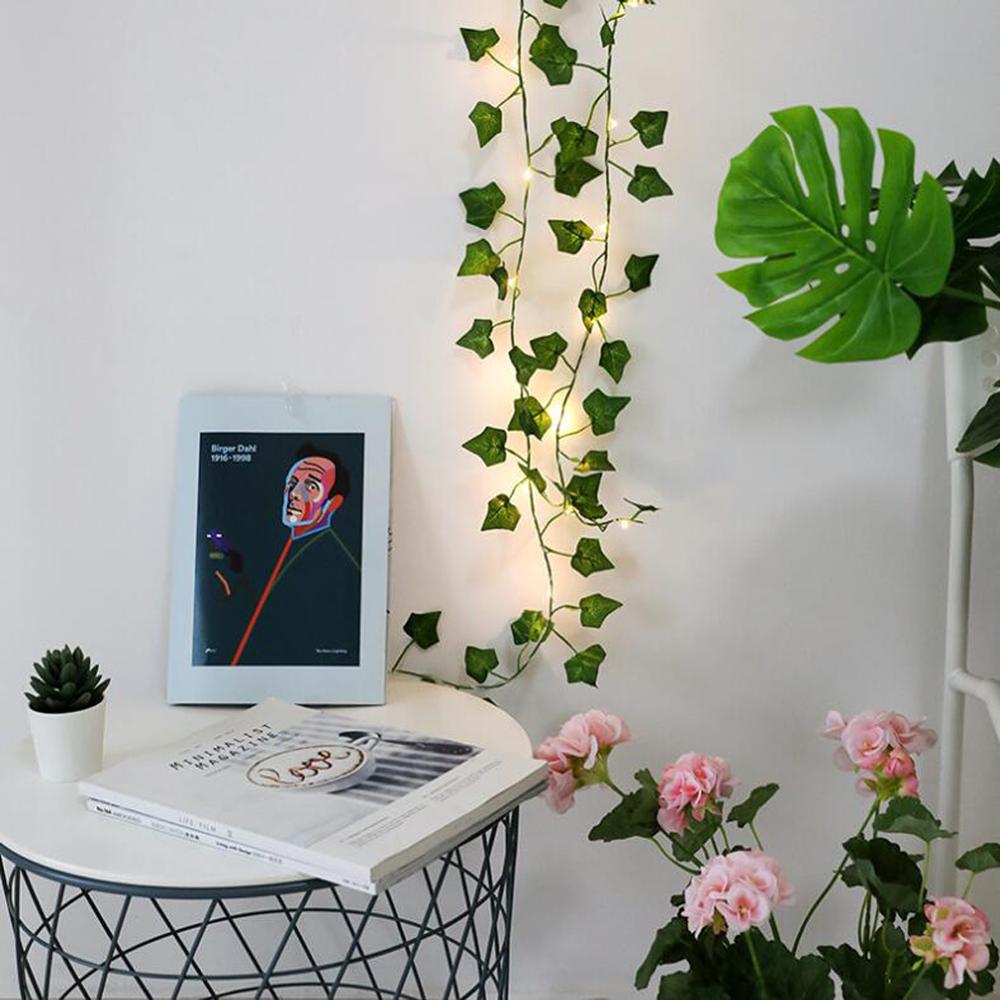 Garland String Leaves Fairy Lights