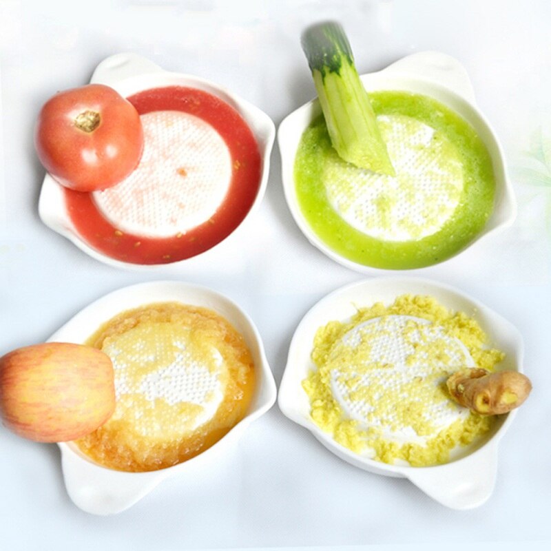 Garlic Grater Plate Ceramic Kitchen Tool