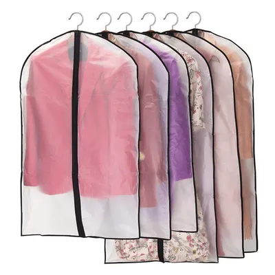 Garment Cover Bags Transparent Clothes Protector (6 pcs) Garment Cover Bags Transparent Clothes Protector (6 pcs)