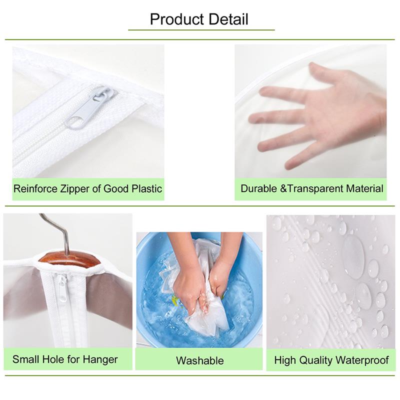 Garment Cover Bags Transparent Clothes Protector (6 pcs) Garment Cover Bags Transparent Clothes Protector (6 pcs)