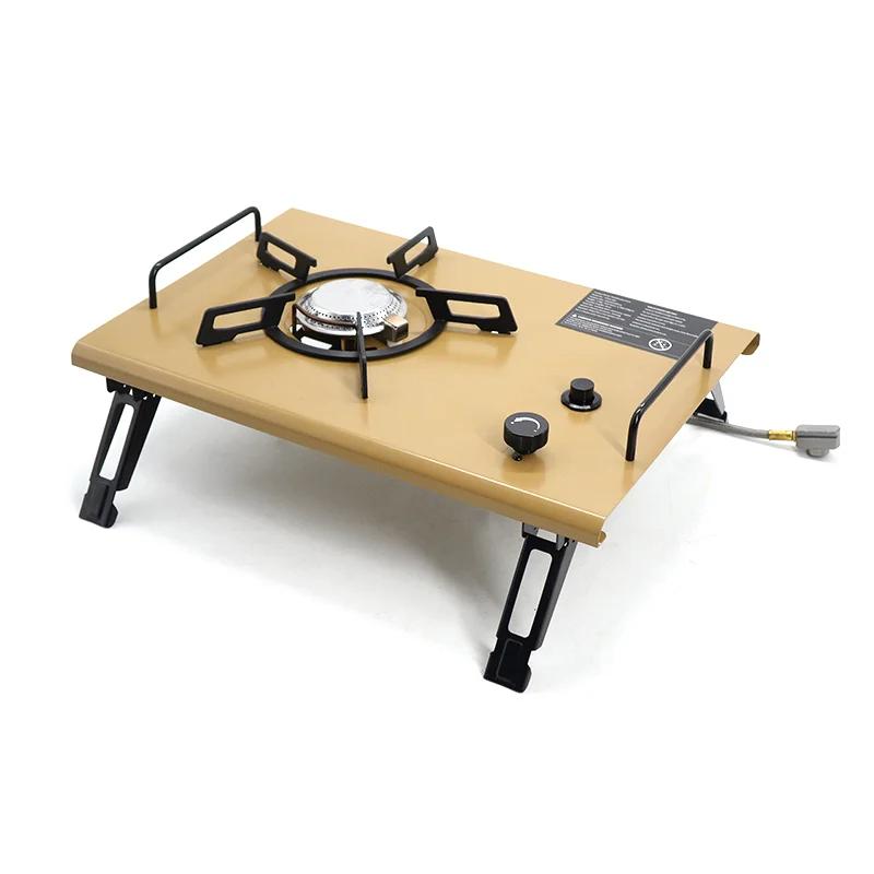 Gas Stove Burner Strong Fire Heater Furnace Portable Outdoor 4000W High Power Stainless Steel Camping Table Stove