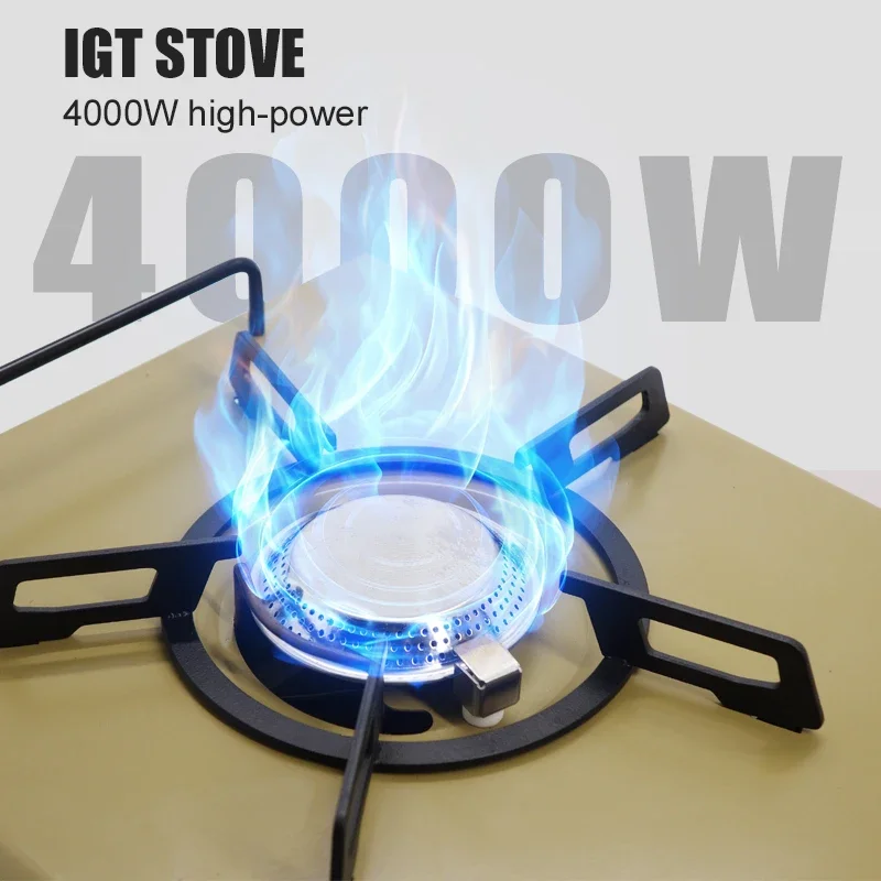 Gas Stove Burner Strong Fire Heater Furnace Portable Outdoor 4000W High Power Stainless Steel Camping Table Stove Gas Stove Burner Strong Fire Heater Furnace Portable Outdoor 4000W High Power Stainless Steel Camping Table Stove