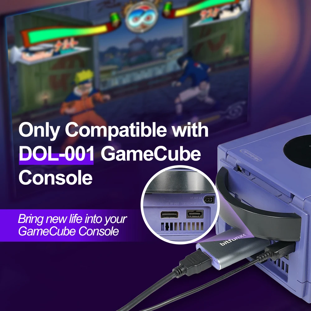 GC Video HDMI Adapter Digital AV to HDMI GC2HDMI for Nintendo Gamecube NGC DOL-001 Game Console GC Video HDMI Adapter Digital AV to HDMI GC2HDMI for Nintendo Gamecube NGC DOL-001 Game Console