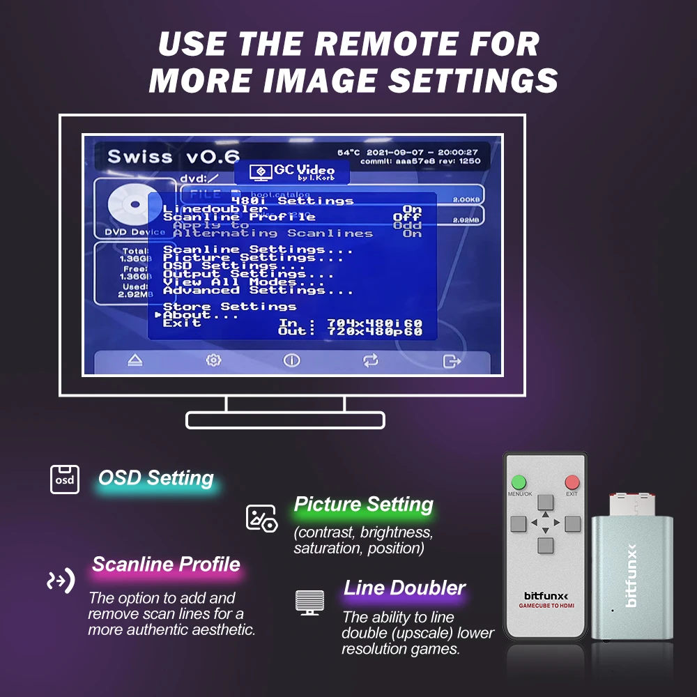 GC Video HDMI Adapter Digital AV to HDMI GC2HDMI for Nintendo Gamecube NGC DOL-001 Game Console GC Video HDMI Adapter Digital AV to HDMI GC2HDMI for Nintendo Gamecube NGC DOL-001 Game Console