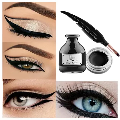Gel Eyeliner Waterproof Black Feather