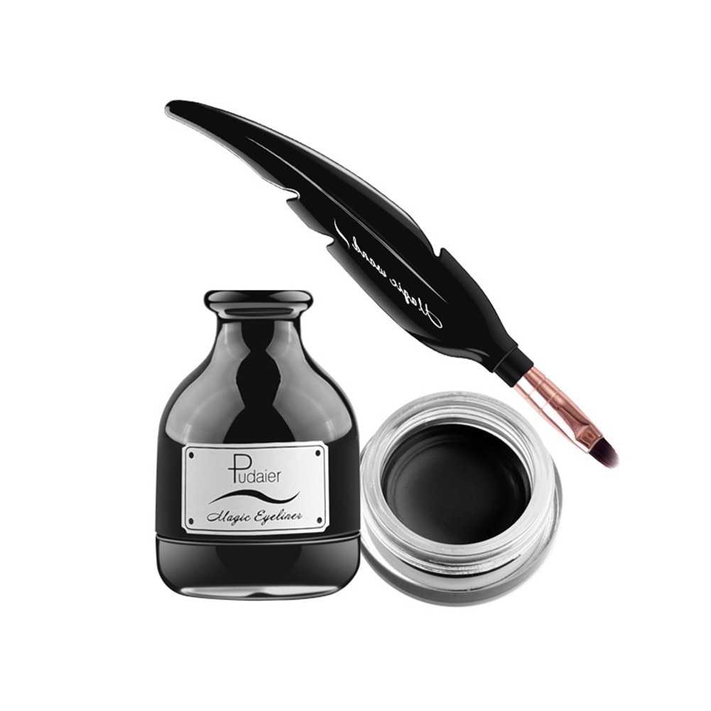 Gel Eyeliner Waterproof Black Feather