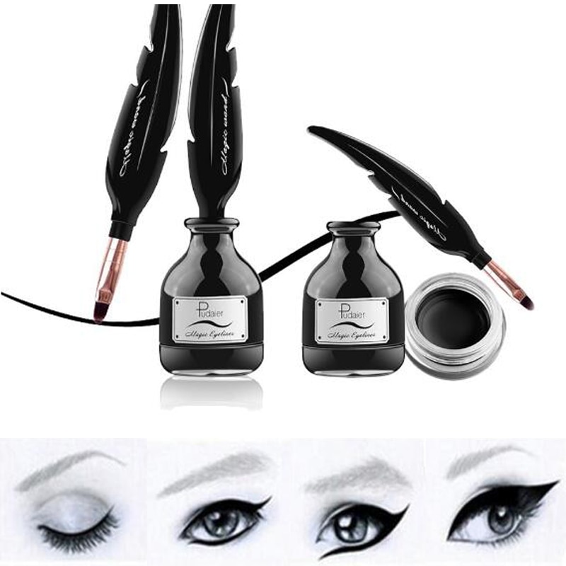 Gel Eyeliner Waterproof Black Feather