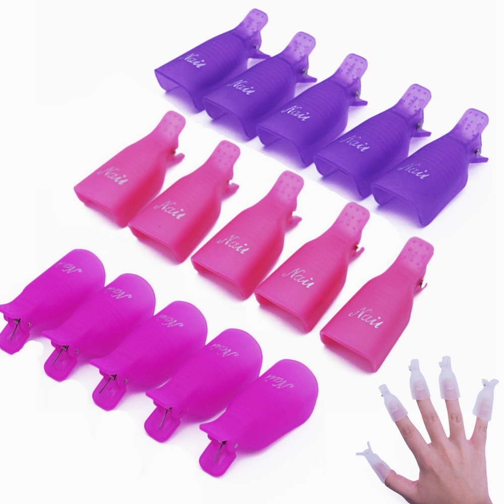 Gel Nail Polish Remover Nail Clips (Set of 10) Gel Nail Polish Remover Nail Clips (Set of 10)