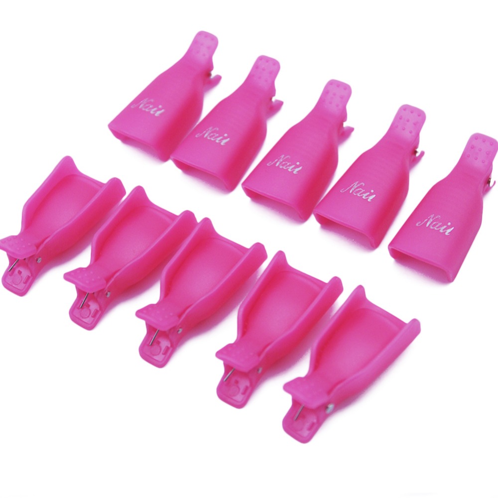 Gel Nail Polish Remover Nail Clips (Set of 10)