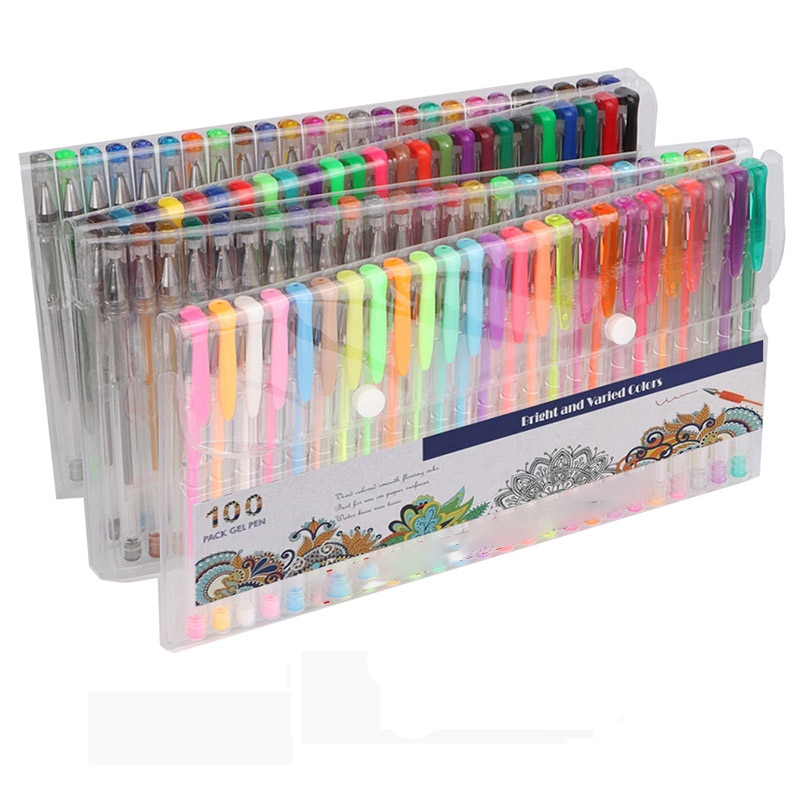 Gel Pen Set for Coloring (100 Pcs)