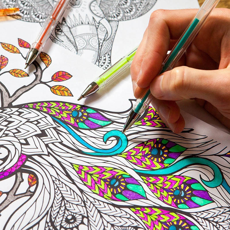 Gel Pen Set for Coloring (100 Pcs)