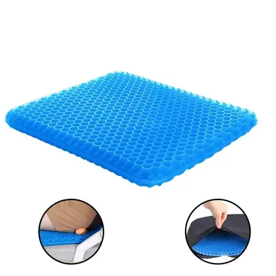 Gel Seat Cushion Summer Breathable Honeycomb Design For Pressure Relief Back Tailbone Pain – Home Office Wheelchair Gel Seat Cushion Summer Breathable Honeycomb Design For Pressure Relief Back Tailbone Pain – Home Office Wheelchair