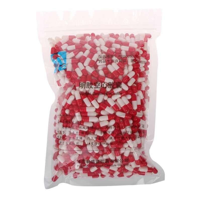Gelatin Empty Capsule Shells (1000pcs) Gelatin Empty Capsule Shells (1000pcs)