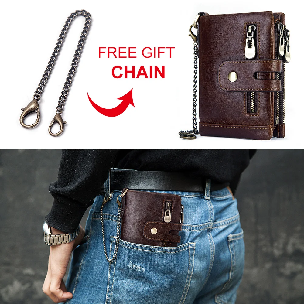 Genuine Cowhide Leather Men Wallet Small Mini Card Holder Vintage PORTFOLIO Portomonee Hasp Male Pockect Purse Fashion Genuine Cowhide Leather Men Wallet Small Mini Card Holder Vintage PORTFOLIO Portomonee Hasp Male Pockect Purse Fashion