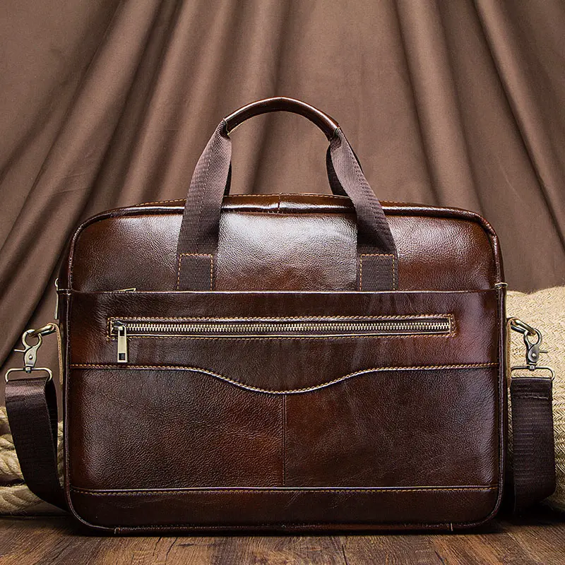 Genuine Leahther Men Briefcase Portable Office Handbag for Laptop Bag High Quality Business Messenger Shoulder Bags Genuine Leahther Men Briefcase Portable Office Handbag for Laptop Bag High Quality Business Messenger Shoulder Bags