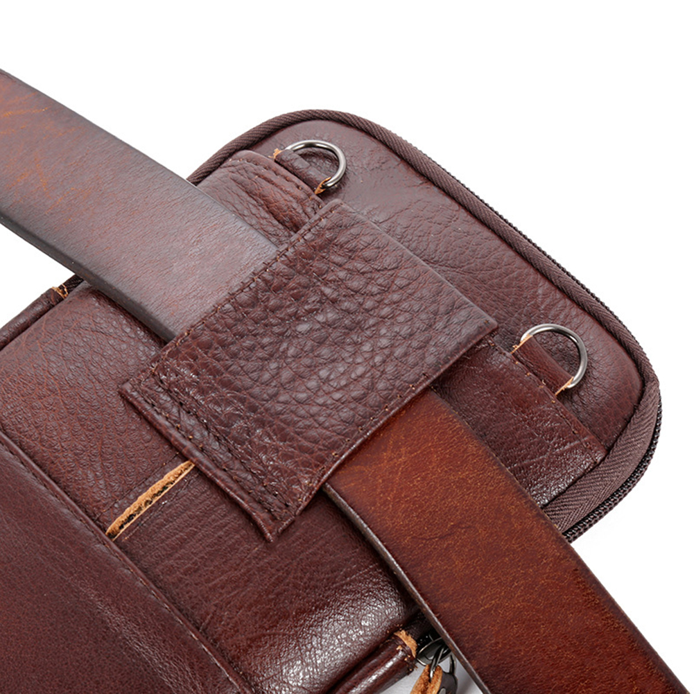 Genuine Leather Mens Phone Pouch