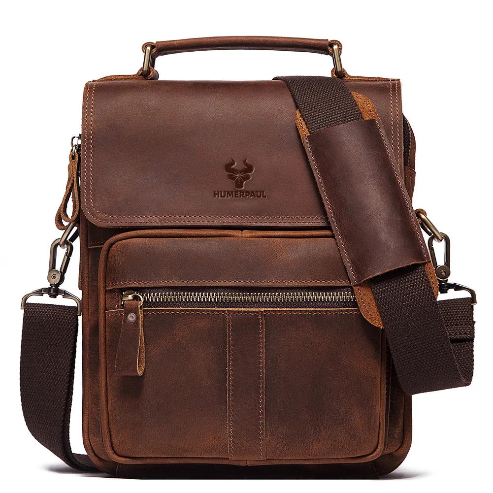 Genuine Leather Men's Shoulder Bag Luxury Work Business Messenger Bags Fashion Male Crossbody with Adjustable Straps Genuine Leather Men's Shoulder Bag Luxury Work Business Messenger Bags Fashion Male Crossbody with Adjustable Straps