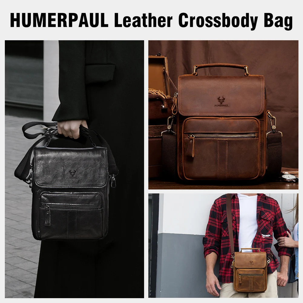 Genuine Leather Men's Shoulder Bag Luxury Work Business Messenger Bags Fashion Male Crossbody with Adjustable Straps Genuine Leather Men's Shoulder Bag Luxury Work Business Messenger Bags Fashion Male Crossbody with Adjustable Straps
