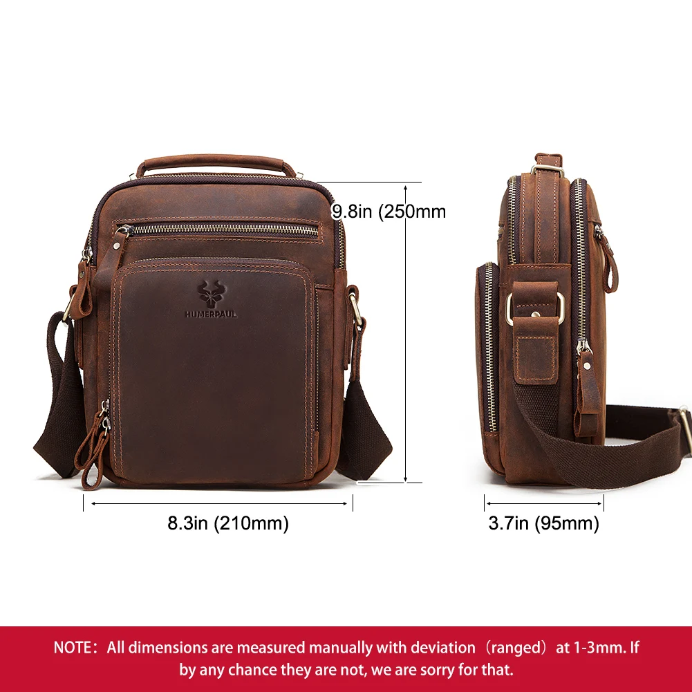 Genuine Leather Men's Shoulder Bag Vintage Cross Bags Large Capacity Male Messenger Tote Bag Travel Bolso Hombres Genuine Leather Men's Shoulder Bag Vintage Cross Bags Large Capacity Male Messenger Tote Bag Travel Bolso Hombres