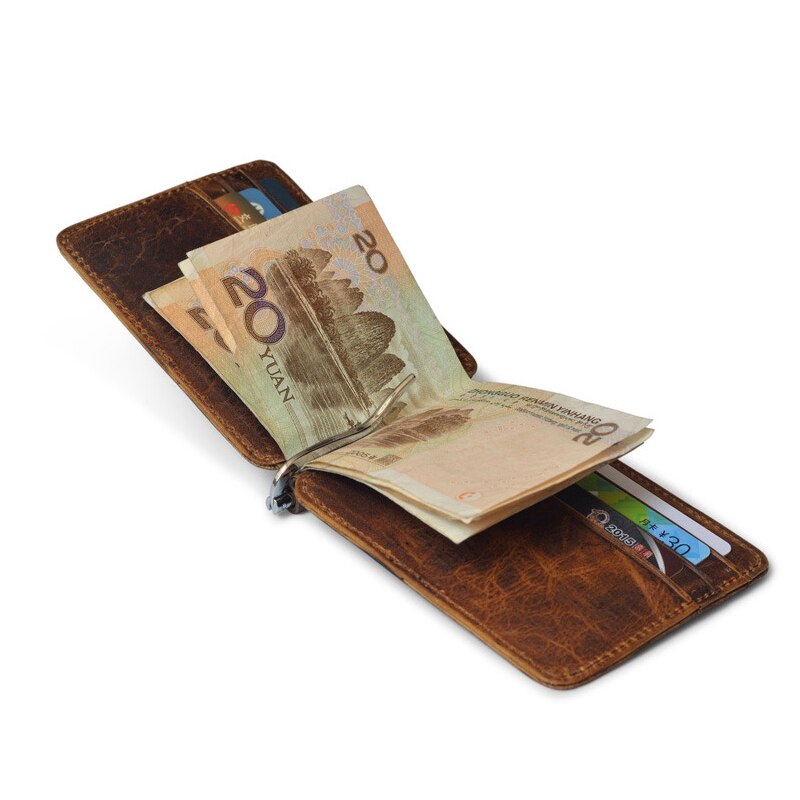 Genuine Leather Money Clip Wallet Genuine Leather Money Clip Wallet
