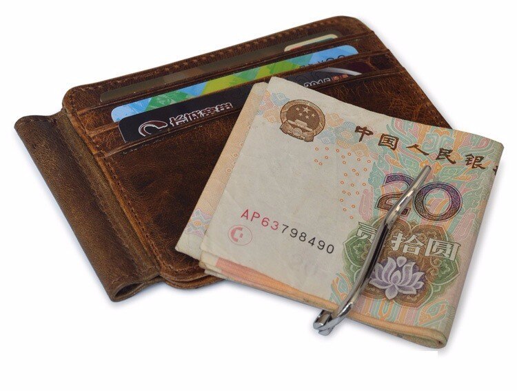 Genuine Leather Money Clip Wallet Genuine Leather Money Clip Wallet