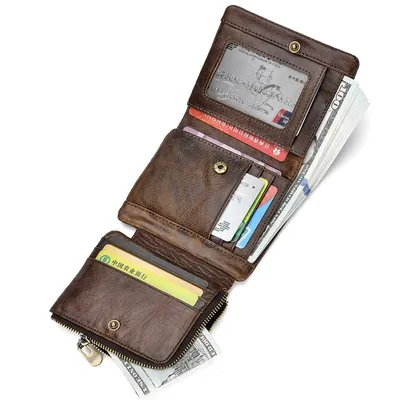 Genuine Leather Trifold Wallet Genuine Leather Trifold Wallet