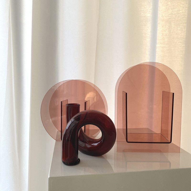 Geometric Acrylic Vase Home Decor Geometric Acrylic Vase Home Decor
