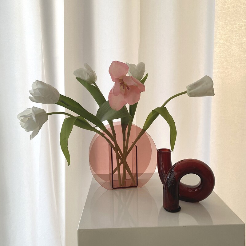 Geometric Acrylic Vase Home Decor Geometric Acrylic Vase Home Decor