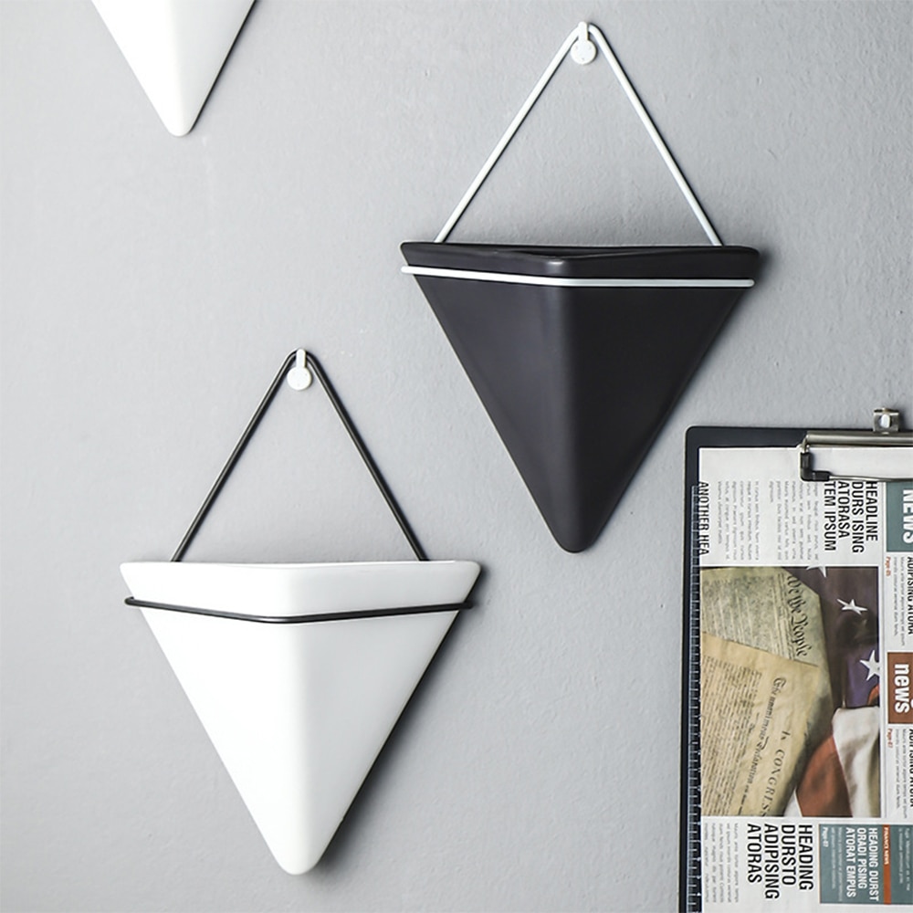 Geometric Hanging Triangle Wall Planter Geometric Hanging Triangle Wall Planter