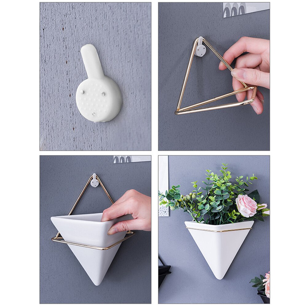 Geometric Hanging Triangle Wall Planter Geometric Hanging Triangle Wall Planter