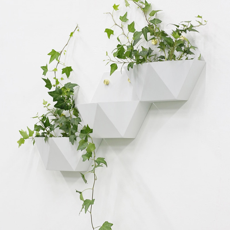 Geometric Plant Pot Wall Mount Planter Geometric Plant Pot Wall Mount Planter