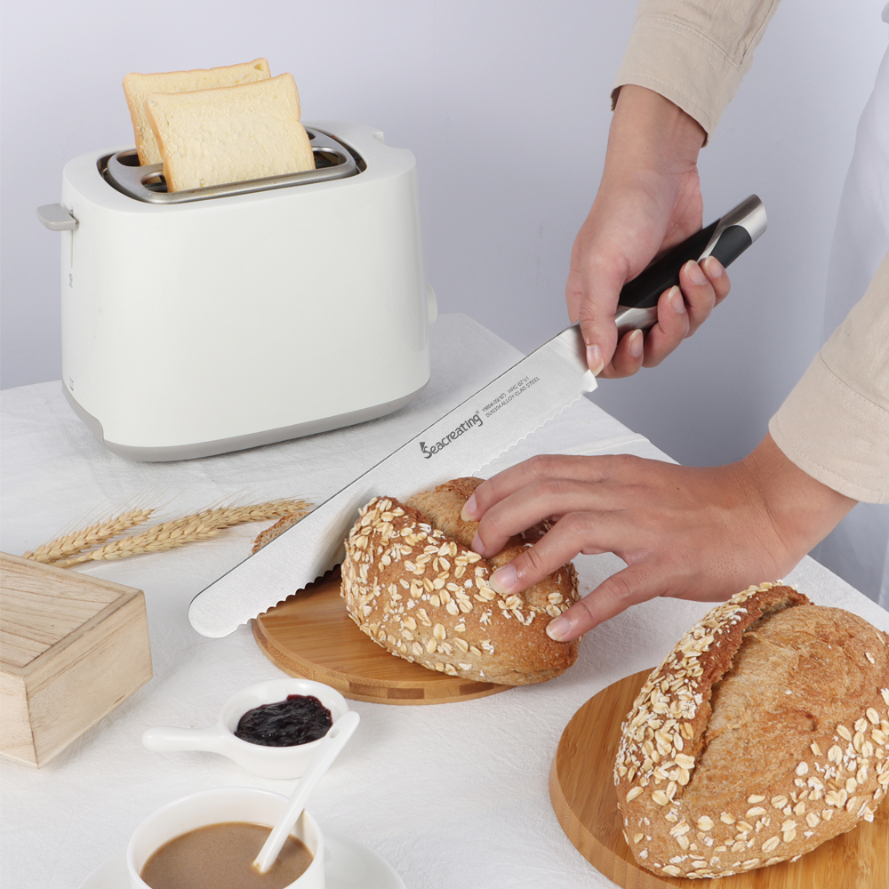 German Stainless Steel Serrated Sourdough Bread Knife German Stainless Steel Serrated Sourdough Bread Knife