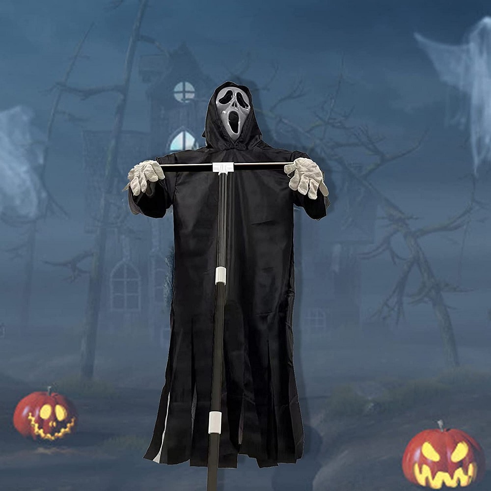 Ghost Face Scarecrow Halloween Decoration