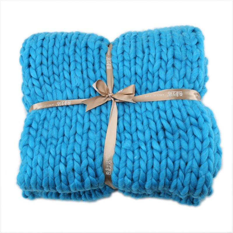 Giant Knit Blanket Acrylic Fabric Giant Knit Blanket Acrylic Fabric