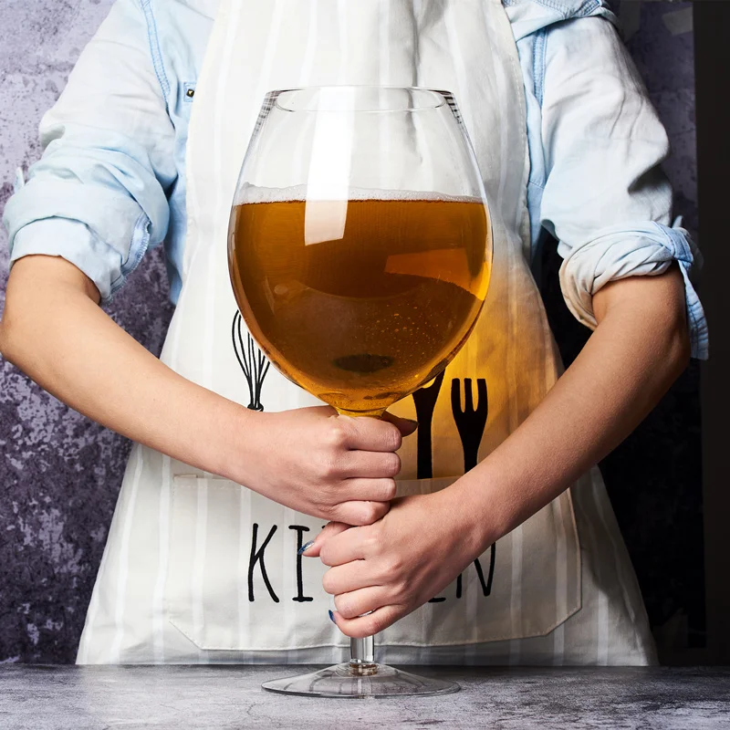 Giant Wine Glass and Beer Mug Combo – 3000ML Extra Large for Parties, Birthdays, Weddings