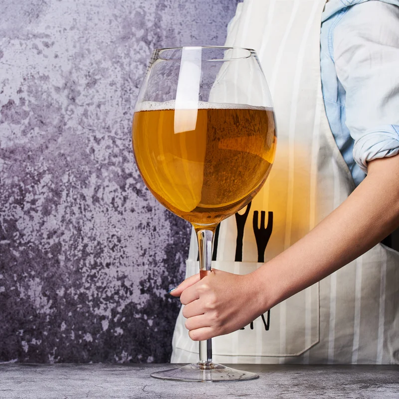Giant Wine Glass and Beer Mug Combo – 3000ML Extra Large for Parties, Birthdays, Weddings