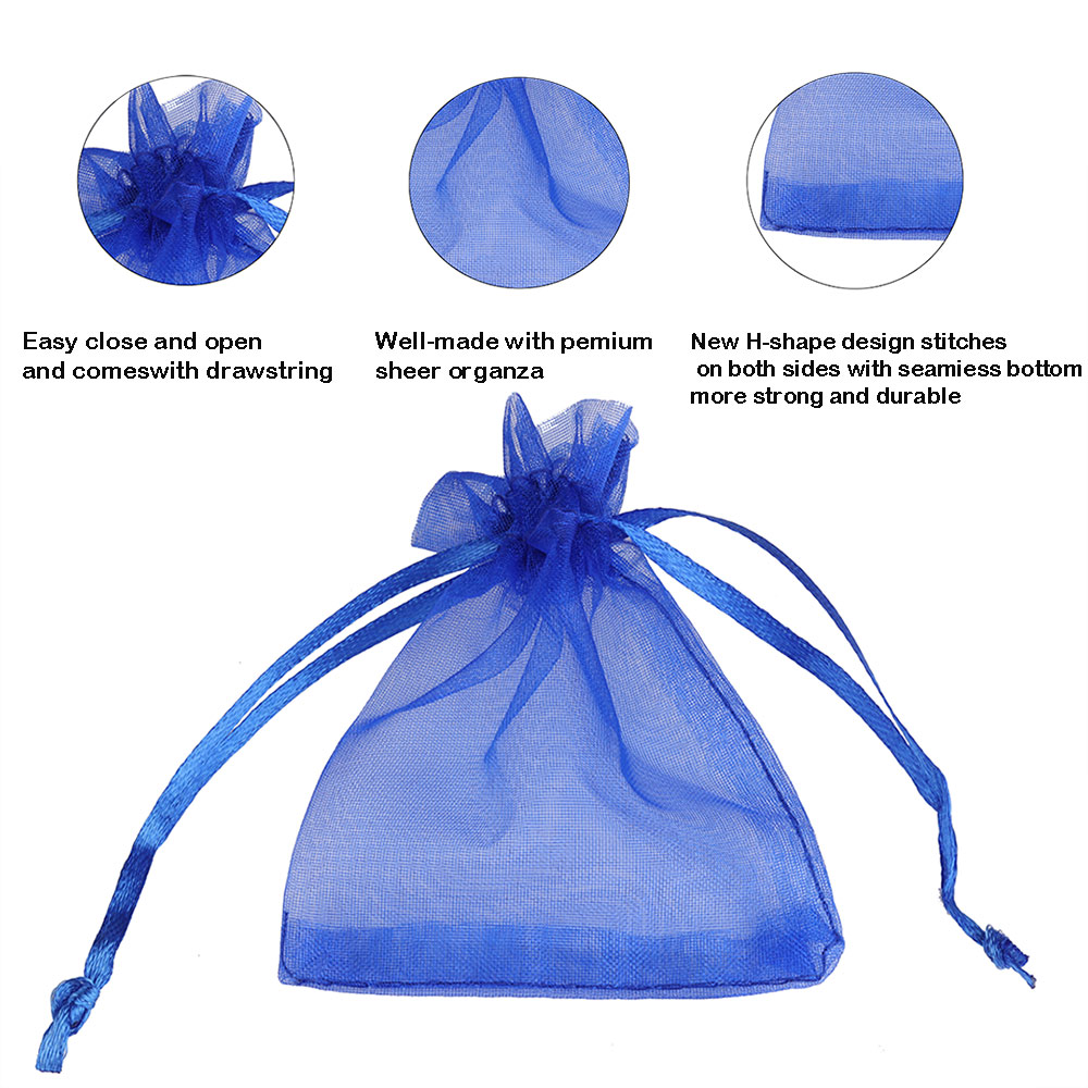 Gift Storage Organza Drawstring Bags (50Pcs)