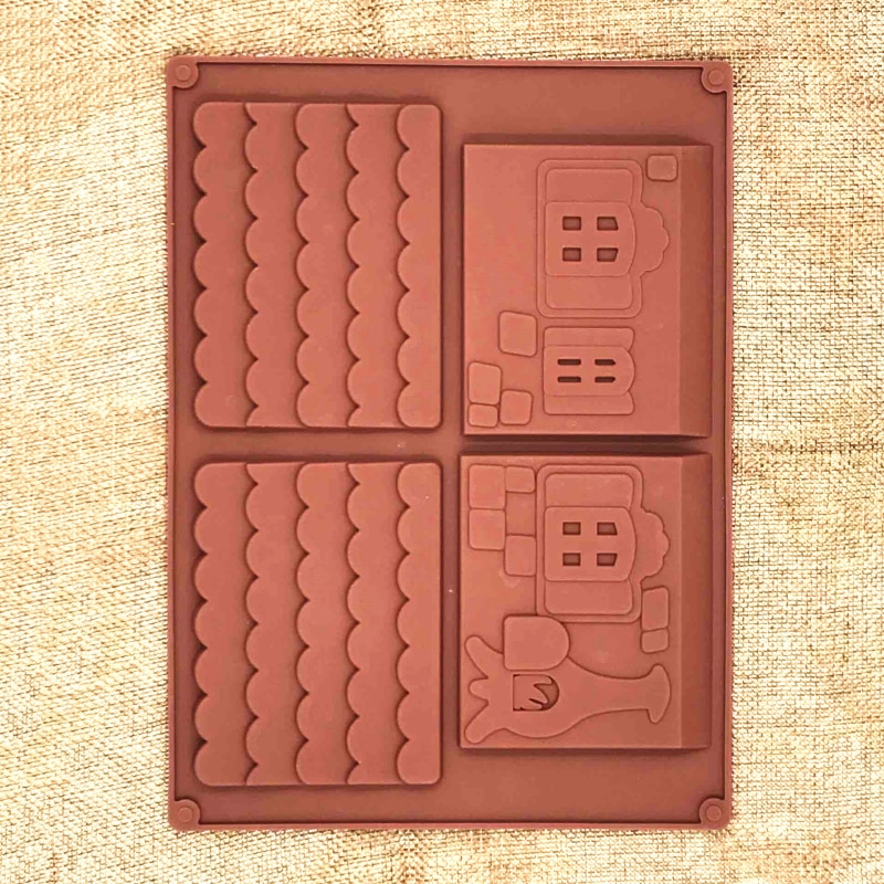 Gingerbread House Mold Silicone Set (2pcs) Gingerbread House Mold Silicone Set (2pcs)