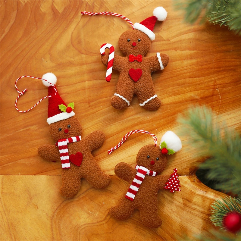 Gingerbread Man Tree Decorations (3pcs) Gingerbread Man Tree Decorations (3pcs)