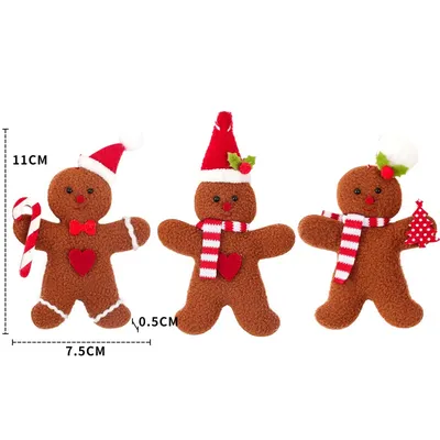 Gingerbread Man Tree Decorations (3pcs) Gingerbread Man Tree Decorations (3pcs)