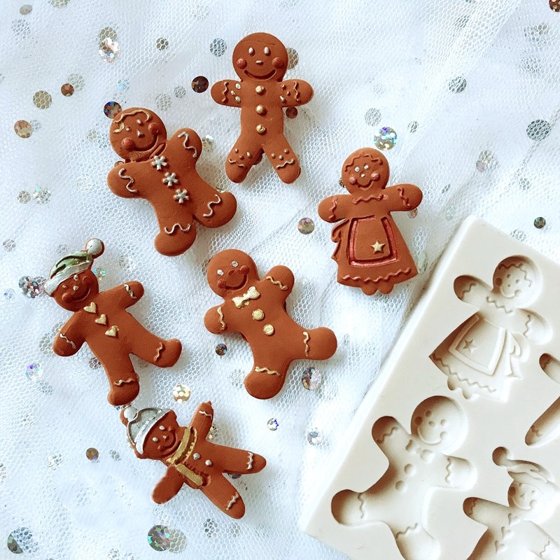 Gingerbread Mold 6-Slot Silicone Mold Gingerbread Mold 6-Slot Silicone Mold