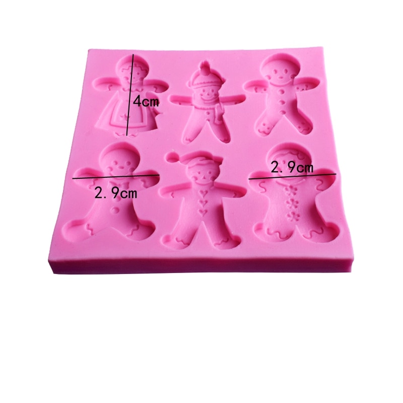 Gingerbread Mold 6-Slot Silicone Mold