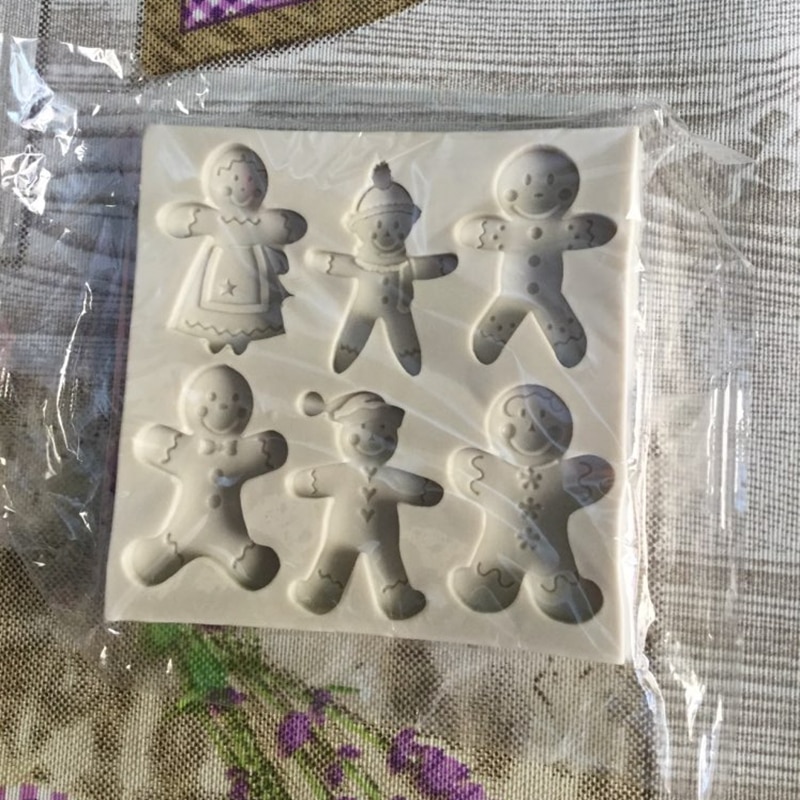 Gingerbread Mold 6-Slot Silicone Mold