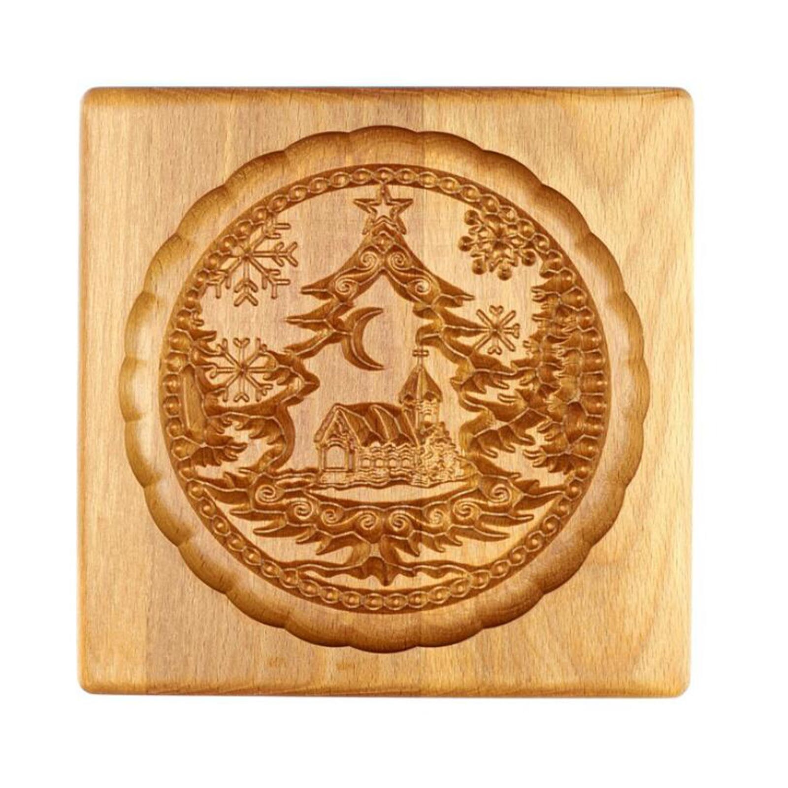 Gingerbread Wooden Cookie Mold Gingerbread Wooden Cookie Mold